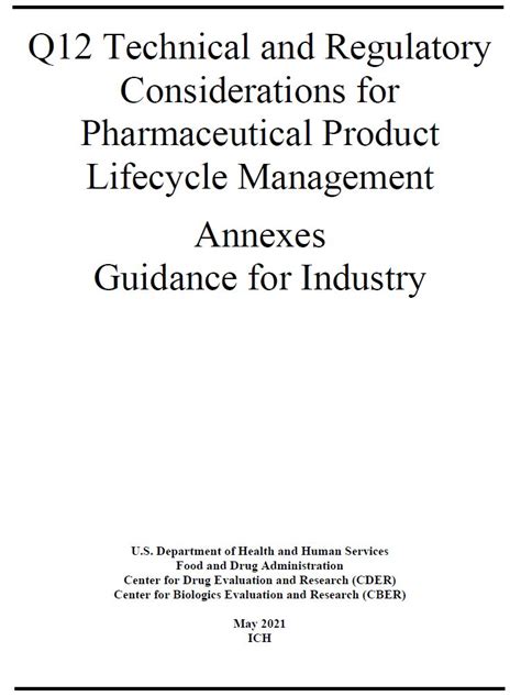 queensland q12|ICH Q12 Examples – Pharmaceutical Product Lifecycle Management E.